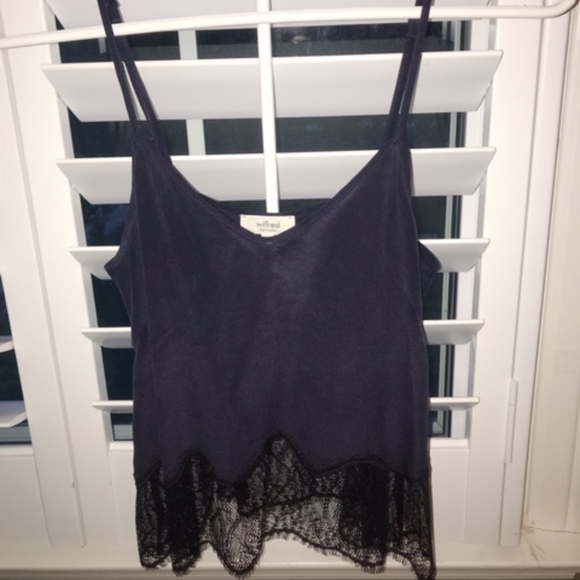 Wilfred XS 100 Silk Navy Camisole - Picture 1 of 5